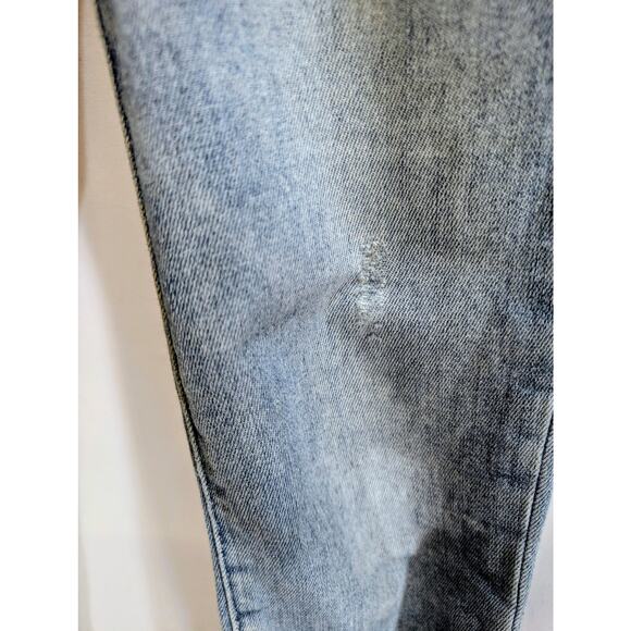 Frame Denim Le High Skinny Light Wash Raw V Hem Jeans Size 26 - Picture 6 of 8
